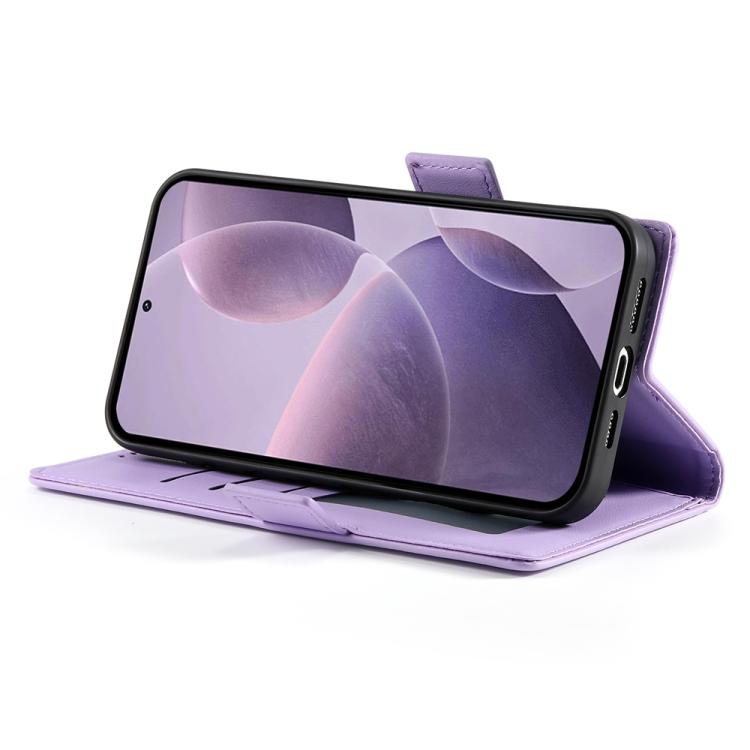 For OPPO Reno14 Global / Reno14 F 5G Side Buckle Magnetic Frosted Leather Phone Case