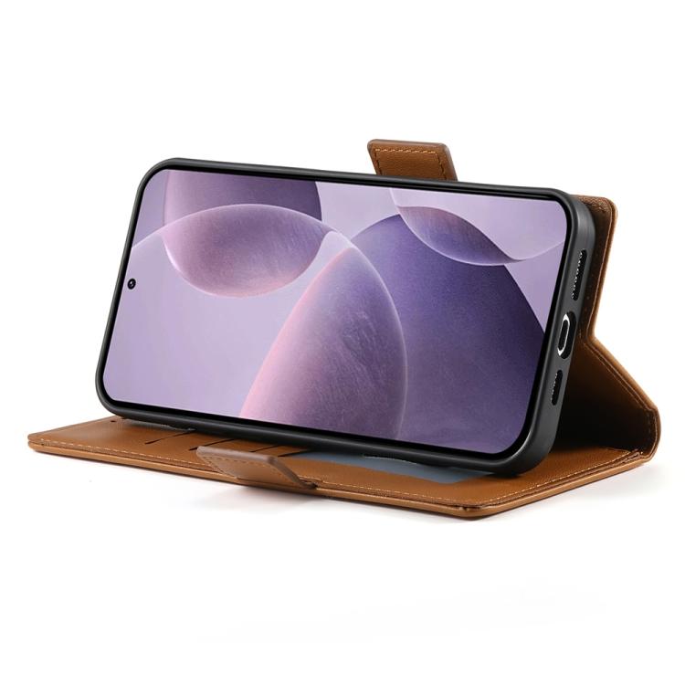 For OPPO Reno14 Global / Reno14 F 5G Side Buckle Magnetic Frosted Leather Phone Case