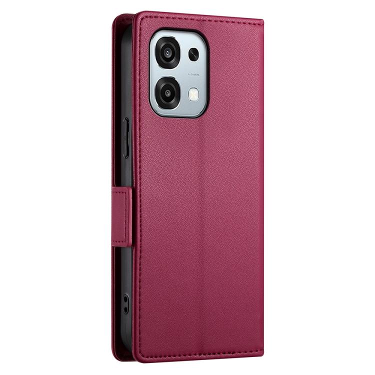 For OPPO A6 Pro 4G / 5G Global / F31 5G Side Buckle Magnetic Frosted Leather Phone Case