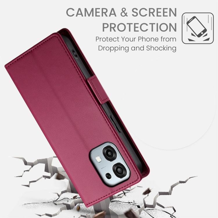 For OPPO A6 Pro 4G / 5G Global / F31 5G Side Buckle Magnetic Frosted Leather Phone Case
