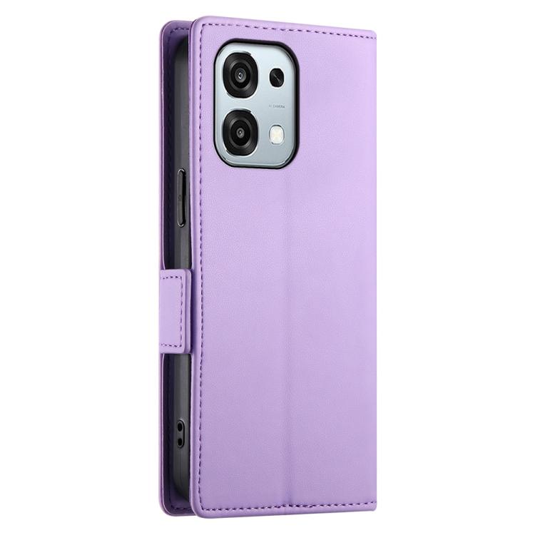 For OPPO A6 Pro 4G / 5G Global / F31 5G Side Buckle Magnetic Frosted Leather Phone Case