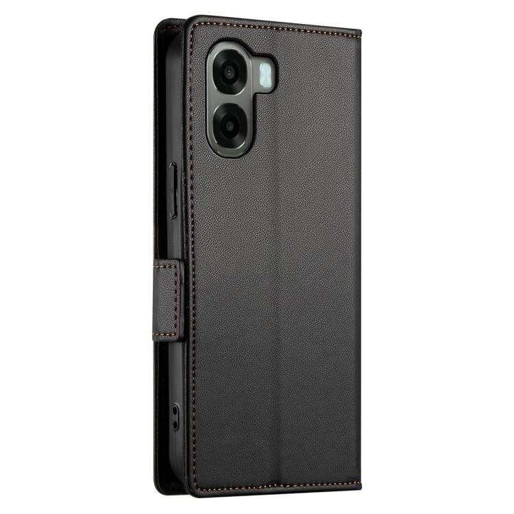 For OPPO A6x 5G / A6 5G Global Side Buckle Magnetic Frosted Leather Phone Case