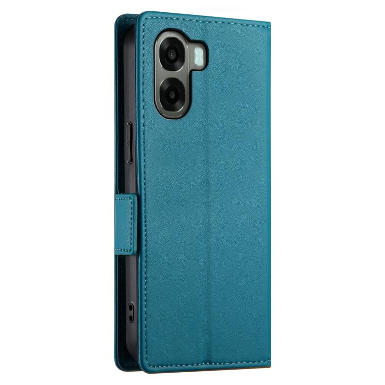 For OPPO A6x 5G / A6 5G Global Side Buckle Magnetic Frosted Leather Phone Case