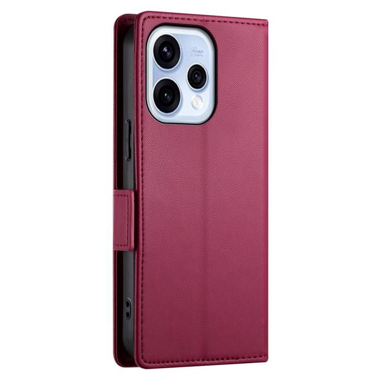 For OPPO Reno15 5G / Reno 15c 5G Side Buckle Magnetic Frosted Leather Phone Case
