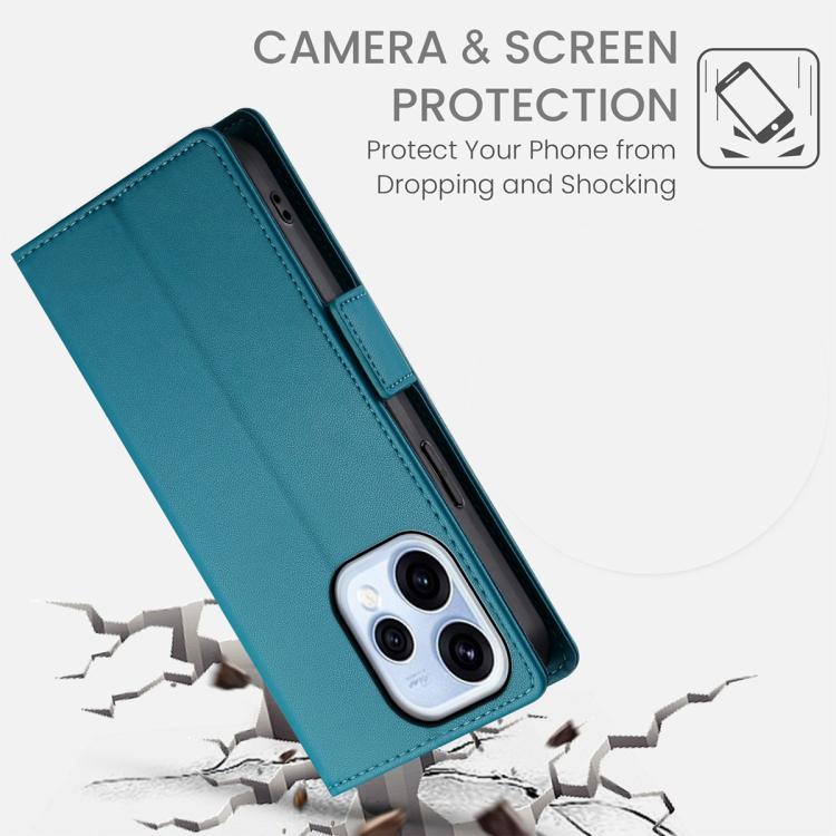 For OPPO Reno15 5G / Reno 15c 5G Side Buckle Magnetic Frosted Leather Phone Case