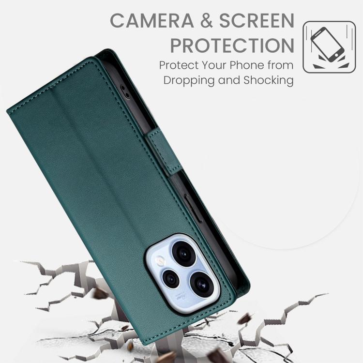 For OPPO Reno15 5G / Reno 15c 5G Side Buckle Magnetic Frosted Leather Phone Case