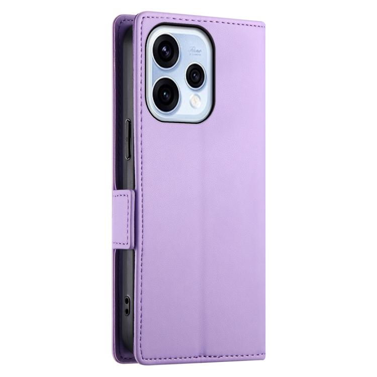 For OPPO Reno15 5G / Reno 15c 5G Side Buckle Magnetic Frosted Leather Phone Case