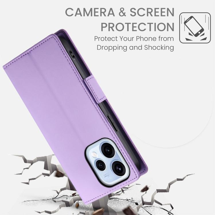 For OPPO Reno15 5G / Reno 15c 5G Side Buckle Magnetic Frosted Leather Phone Case