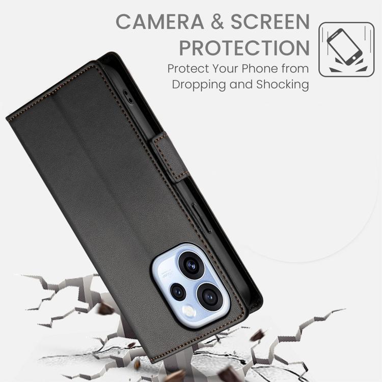 For OPPO Reno15 F 5G Side Buckle Magnetic Frosted Leather Phone Case