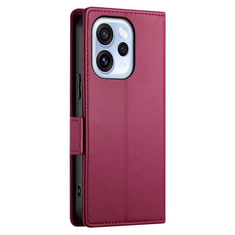 For OPPO Reno15 F 5G Side Buckle Magnetic Frosted Leather Phone Case