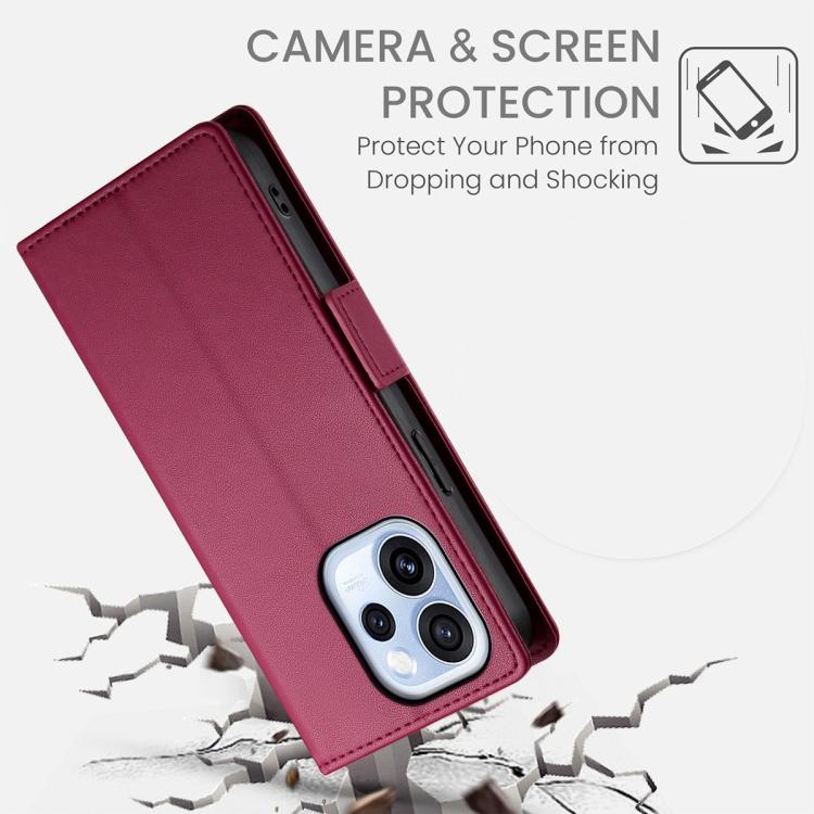 For OPPO Reno15 F 5G Side Buckle Magnetic Frosted Leather Phone Case