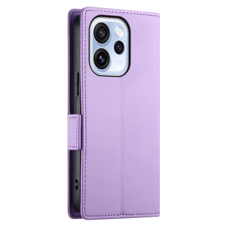 For OPPO Reno15 F 5G Side Buckle Magnetic Frosted Leather Phone Case