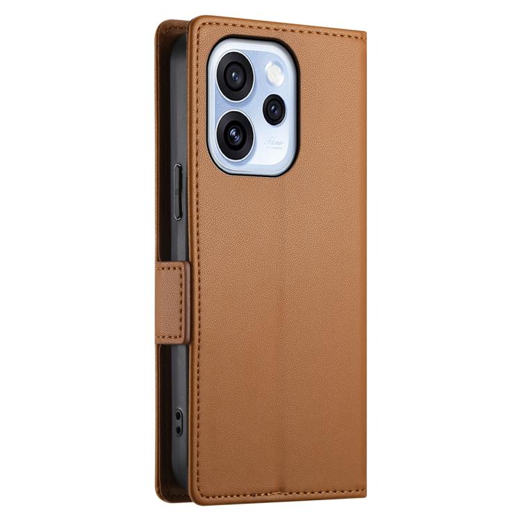 For OPPO Reno15 F 5G Side Buckle Magnetic Frosted Leather Phone Case