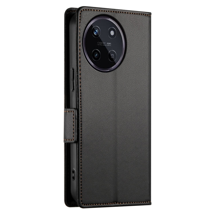 For Realme 11 4G Side Buckle Magnetic Frosted Leather Phone Case