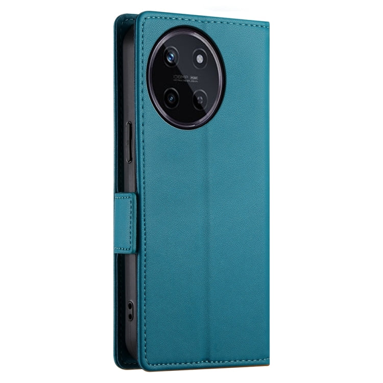 For Realme 11 4G Side Buckle Magnetic Frosted Leather Phone Case