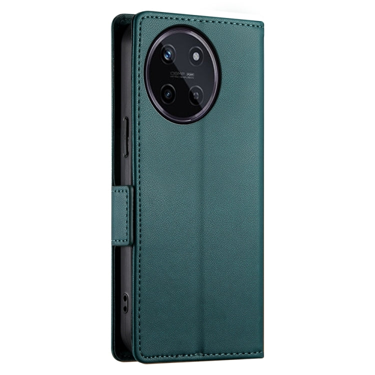 For Realme 11 4G Side Buckle Magnetic Frosted Leather Phone Case