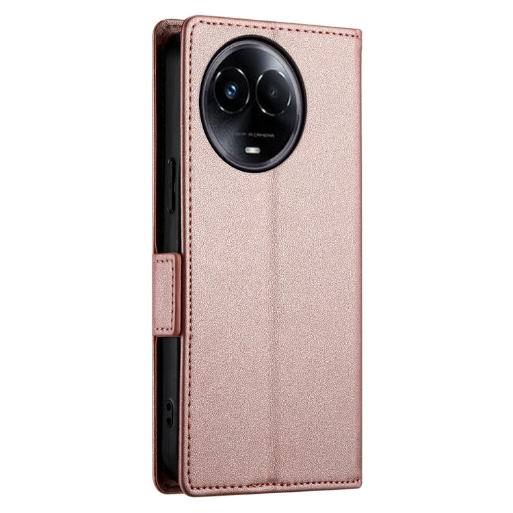 For Realme 11 5G / Realme 11x Side Buckle Magnetic Frosted Leather Phone Case