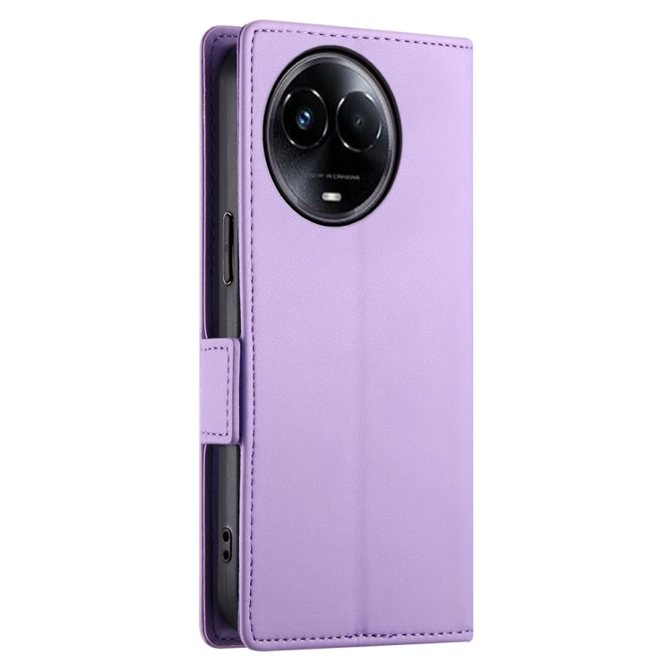 For Realme 11 5G / Realme 11x Side Buckle Magnetic Frosted Leather Phone Case