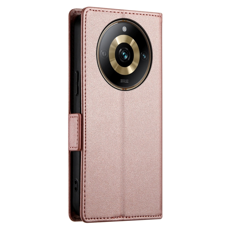 For Realme 11 Pro 5G / 11 Pro+ 5G Side Buckle Magnetic Frosted Leather Phone Case