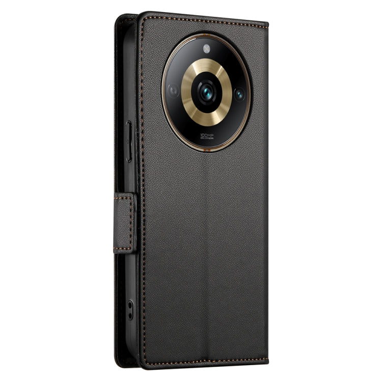 For Realme 11 Pro 5G / 11 Pro+ 5G Side Buckle Magnetic Frosted Leather Phone Case