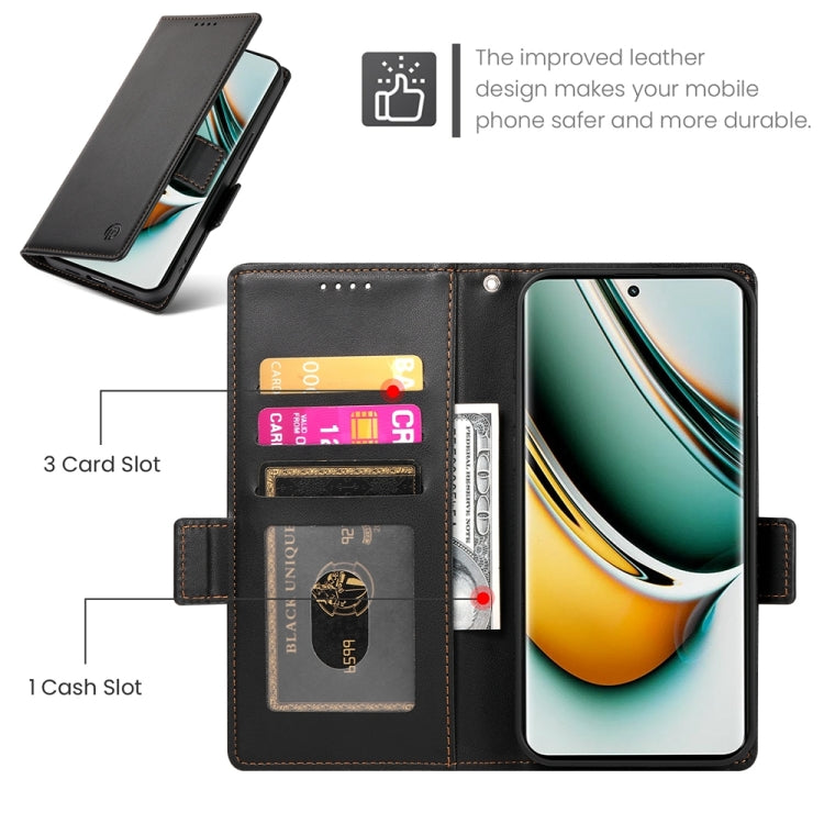 For Realme 11 Pro 5G / 11 Pro+ 5G Side Buckle Magnetic Frosted Leather Phone Case