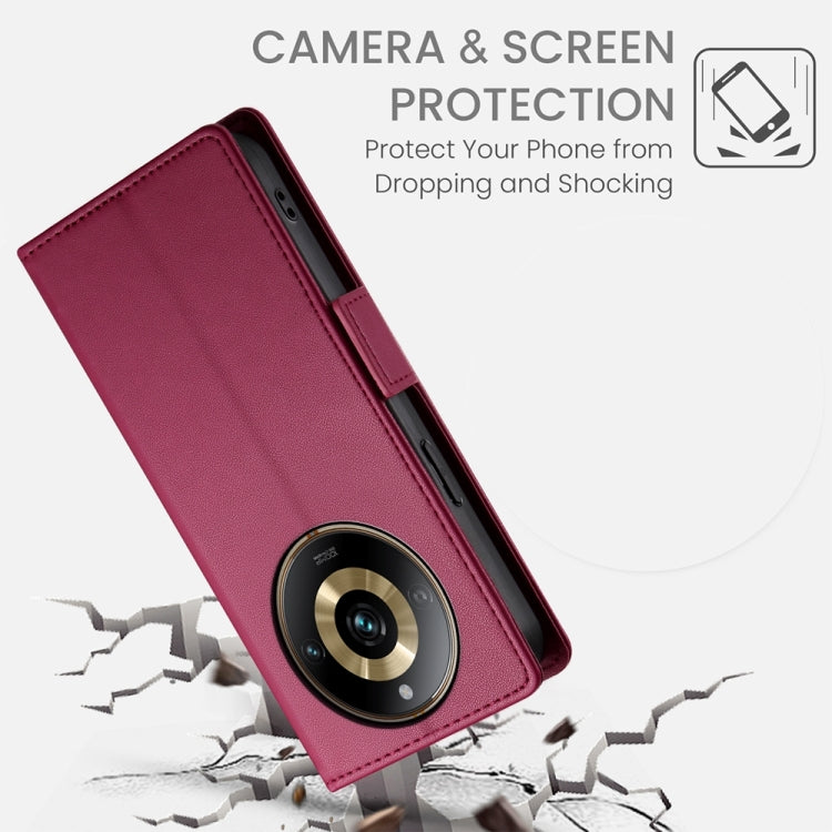 For Realme 11 Pro 5G / 11 Pro+ 5G Side Buckle Magnetic Frosted Leather Phone Case