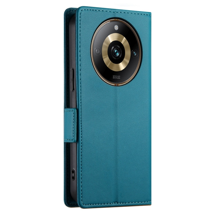 For Realme 11 Pro 5G / 11 Pro+ 5G Side Buckle Magnetic Frosted Leather Phone Case