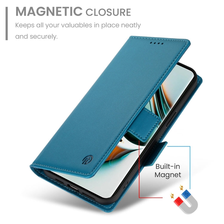 For Realme 11 Pro 5G / 11 Pro+ 5G Side Buckle Magnetic Frosted Leather Phone Case