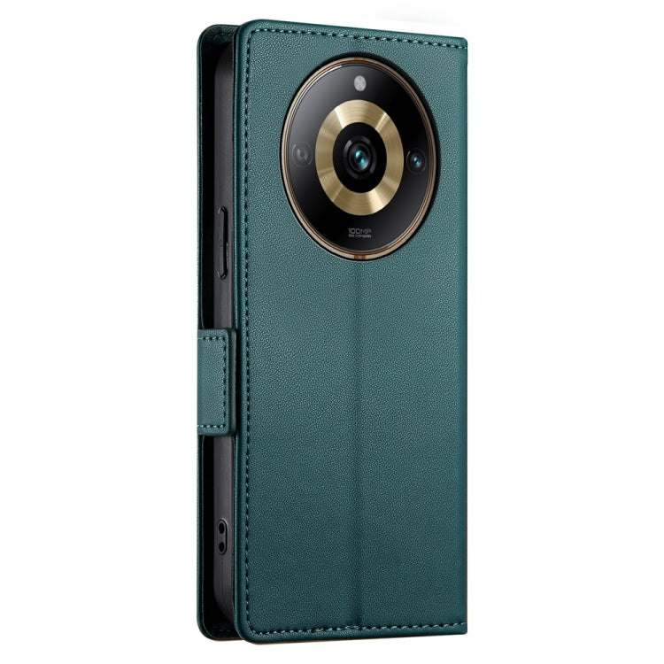 For Realme 11 Pro 5G / 11 Pro+ 5G Side Buckle Magnetic Frosted Leather Phone Case