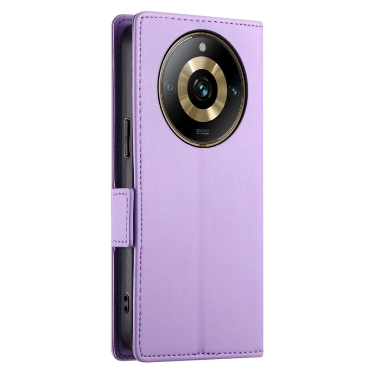 For Realme 11 Pro 5G / 11 Pro+ 5G Side Buckle Magnetic Frosted Leather Phone Case