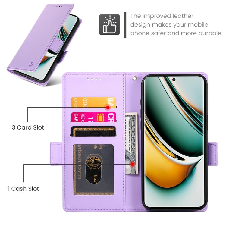 For Realme 11 Pro 5G / 11 Pro+ 5G Side Buckle Magnetic Frosted Leather Phone Case