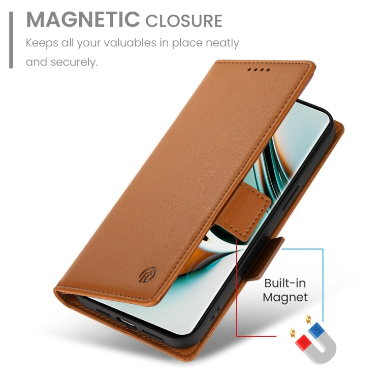 For Realme 11 Pro 5G / 11 Pro+ 5G Side Buckle Magnetic Frosted Leather Phone Case