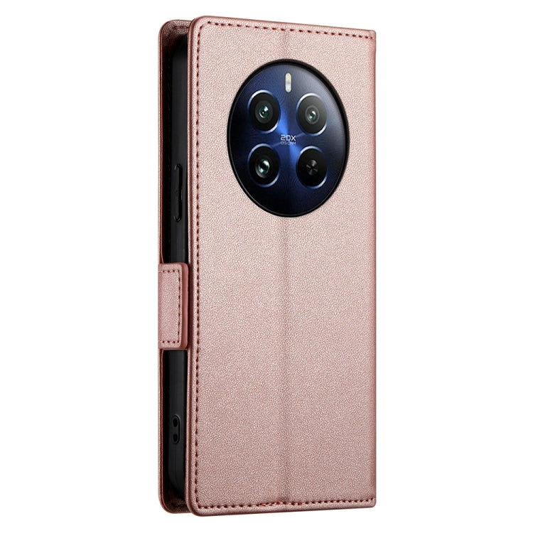 For Realme 12 Pro / 12 Pro+ Side Buckle Magnetic Frosted Leather Phone Case