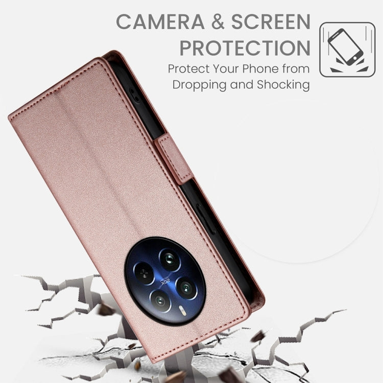 For Realme 12 Pro / 12 Pro+ Side Buckle Magnetic Frosted Leather Phone Case