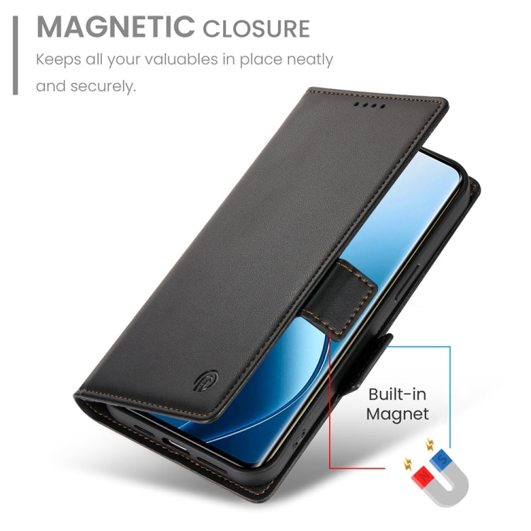 For Realme 12 Pro / 12 Pro+ Side Buckle Magnetic Frosted Leather Phone Case