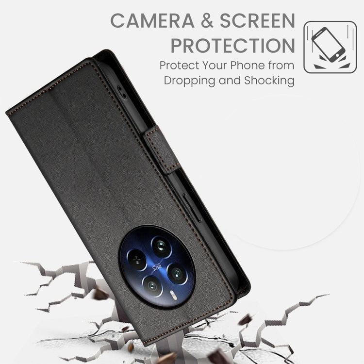For Realme 12 Pro / 12 Pro+ Side Buckle Magnetic Frosted Leather Phone Case