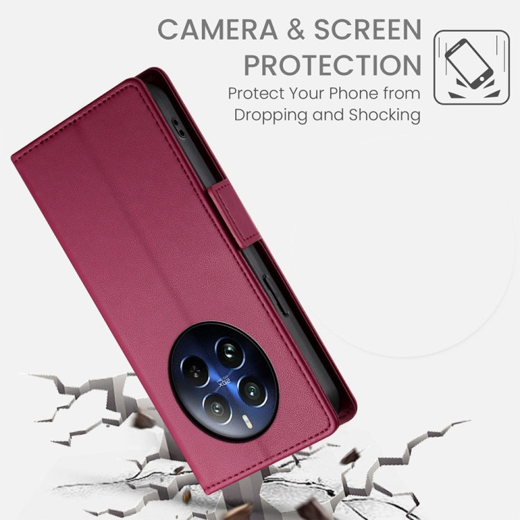 For Realme 12 Pro / 12 Pro+ Side Buckle Magnetic Frosted Leather Phone Case