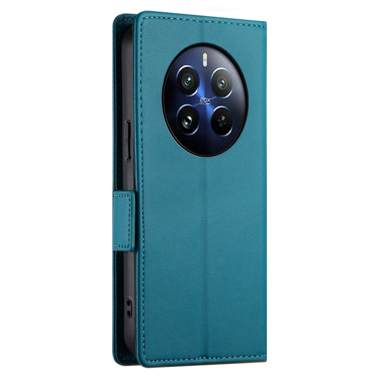 For Realme 12 Pro / 12 Pro+ Side Buckle Magnetic Frosted Leather Phone Case