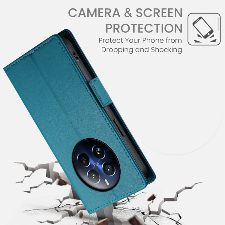 For Realme 12 Pro / 12 Pro+ Side Buckle Magnetic Frosted Leather Phone Case