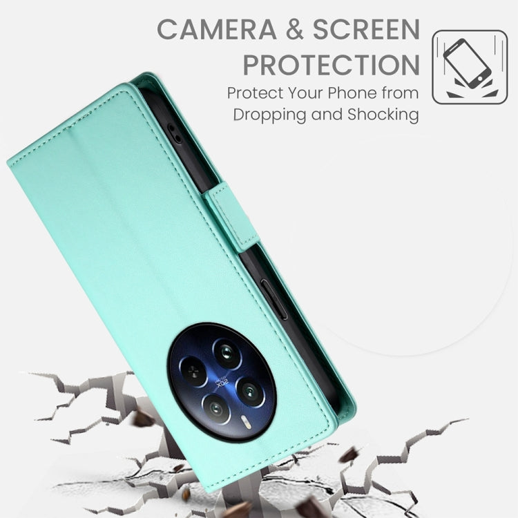 For Realme 12 Pro / 12 Pro+ Side Buckle Magnetic Frosted Leather Phone Case