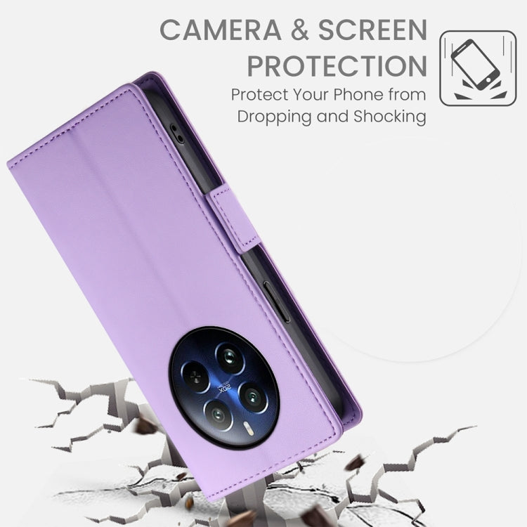 For Realme 12 Pro / 12 Pro+ Side Buckle Magnetic Frosted Leather Phone Case