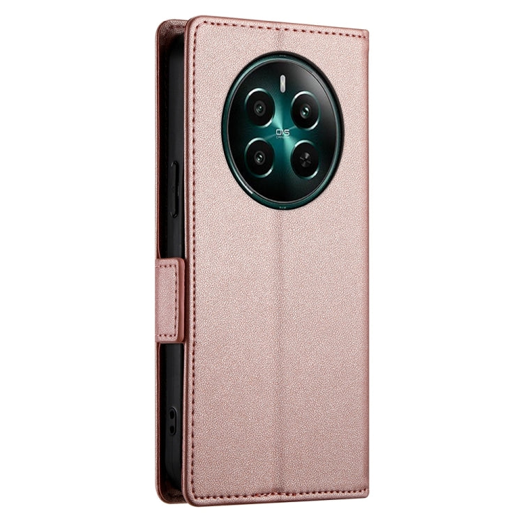 For Realme 12+ / Narzo 70 Pro Side Buckle Magnetic Frosted Leather Phone Case