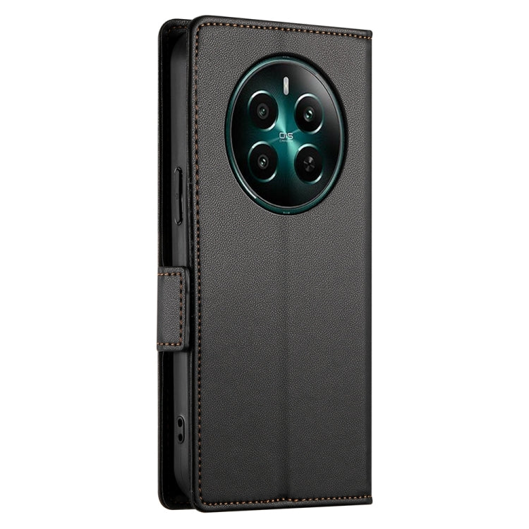 For Realme 12+ / Narzo 70 Pro Side Buckle Magnetic Frosted Leather Phone Case