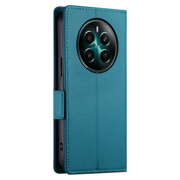 For Realme 12+ / Narzo 70 Pro Side Buckle Magnetic Frosted Leather Phone Case
