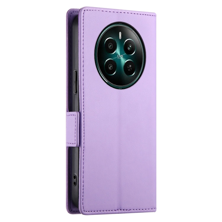 For Realme 12+ / Narzo 70 Pro Side Buckle Magnetic Frosted Leather Phone Case