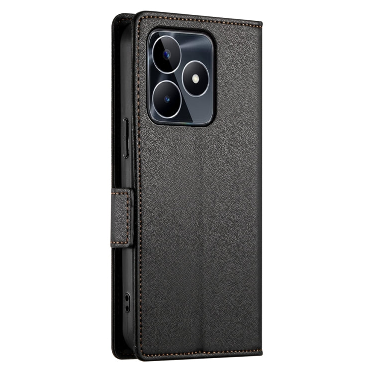 For Realme C53 4G / Narzo N53 4G Side Buckle Magnetic Frosted Leather Phone Case