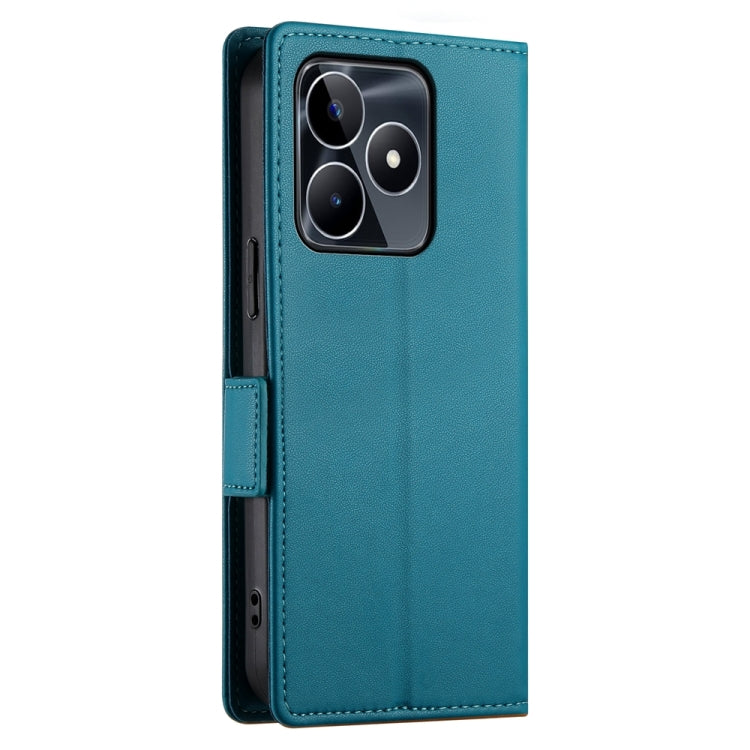 For Realme C53 4G / Narzo N53 4G Side Buckle Magnetic Frosted Leather Phone Case