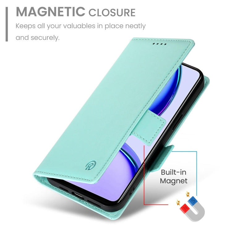 For Realme C53 4G / Narzo N53 4G Side Buckle Magnetic Frosted Leather Phone Case