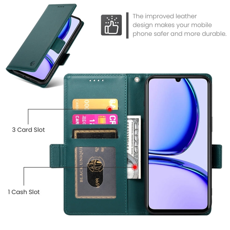 For Realme C53 4G / Narzo N53 4G Side Buckle Magnetic Frosted Leather Phone Case