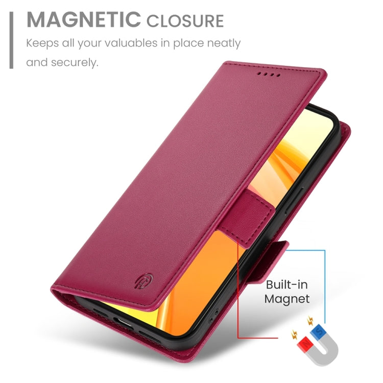 For Realme C55 4G / Narzo N55 Side Buckle Magnetic Frosted Leather Phone Case